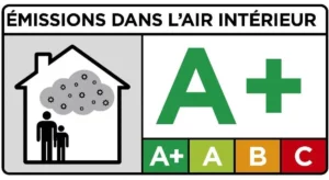 Etiquetage destiné à indiqué la teneur en COV de certains matériaux