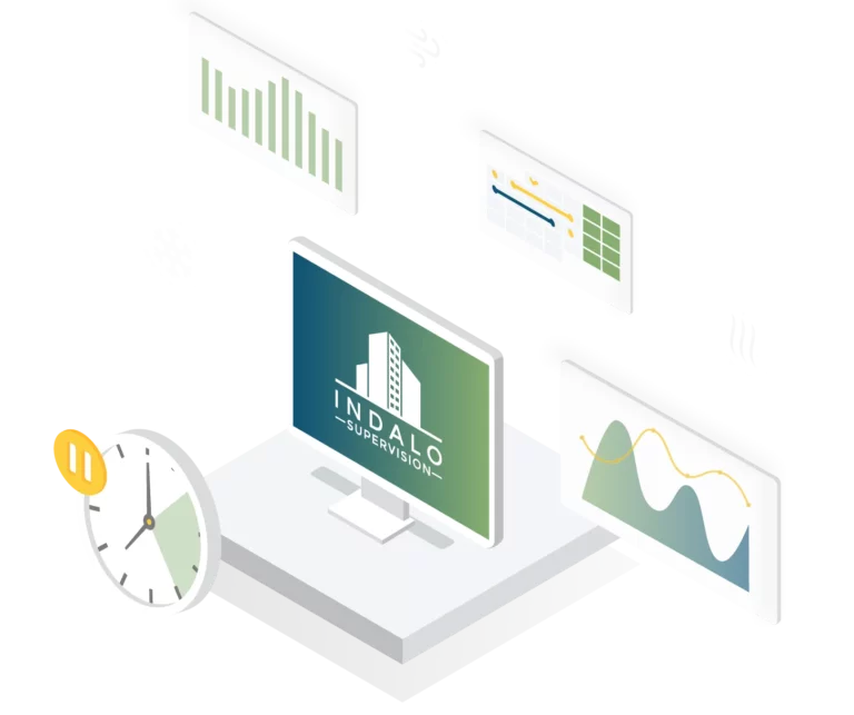 Visuel représentant les éléments pouvant être concernés par l' effacement électrique du pilotage d'INDALO® Supervision.